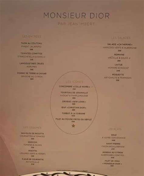 monsieur dior parfum|monsieur Dior menu.